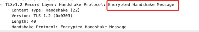 Encryptd Handshake Message